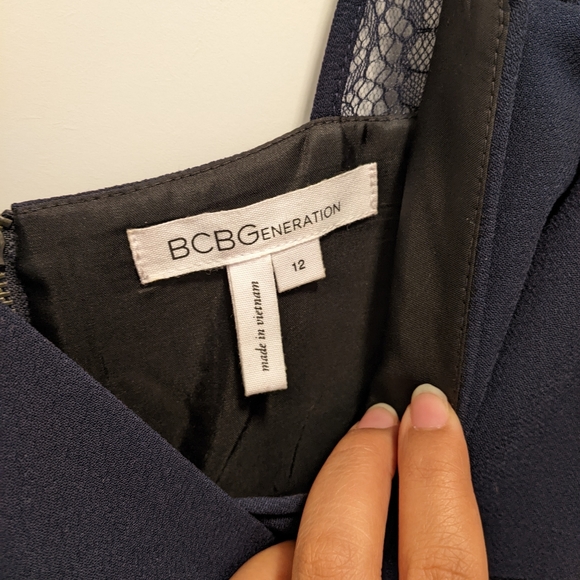 BCBGeneration Navy Blue Cocktail Dress - Picture 3 of 3